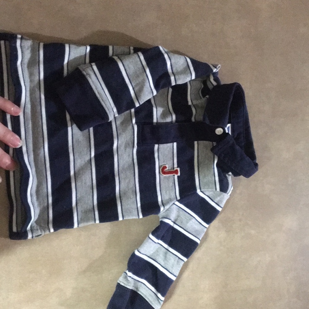 Boys long sleeved collared shirt